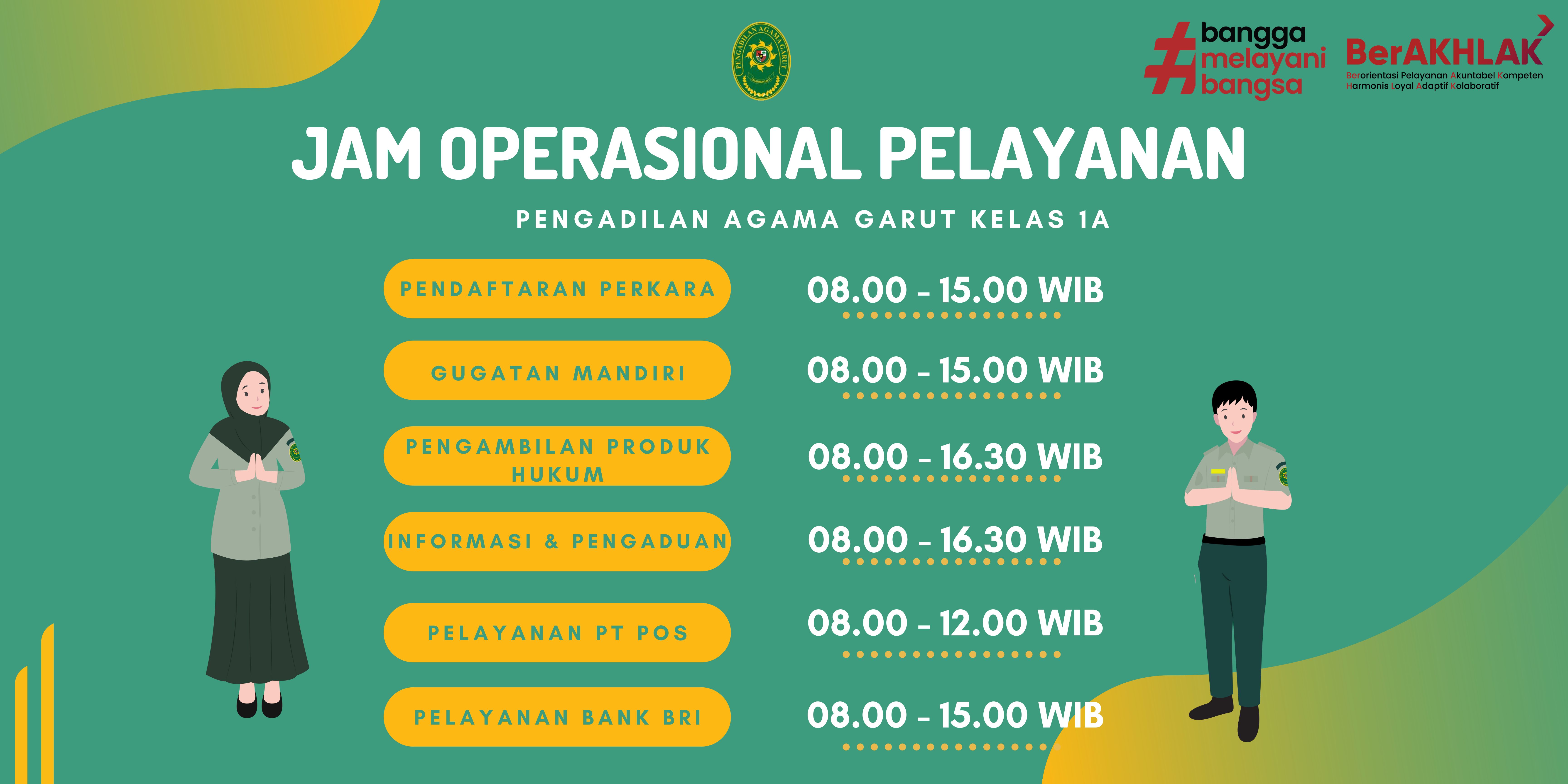 jam operasional pelayanan