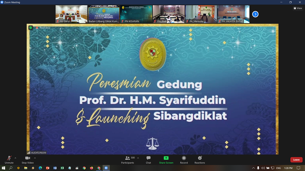 zomm diklat peresmian