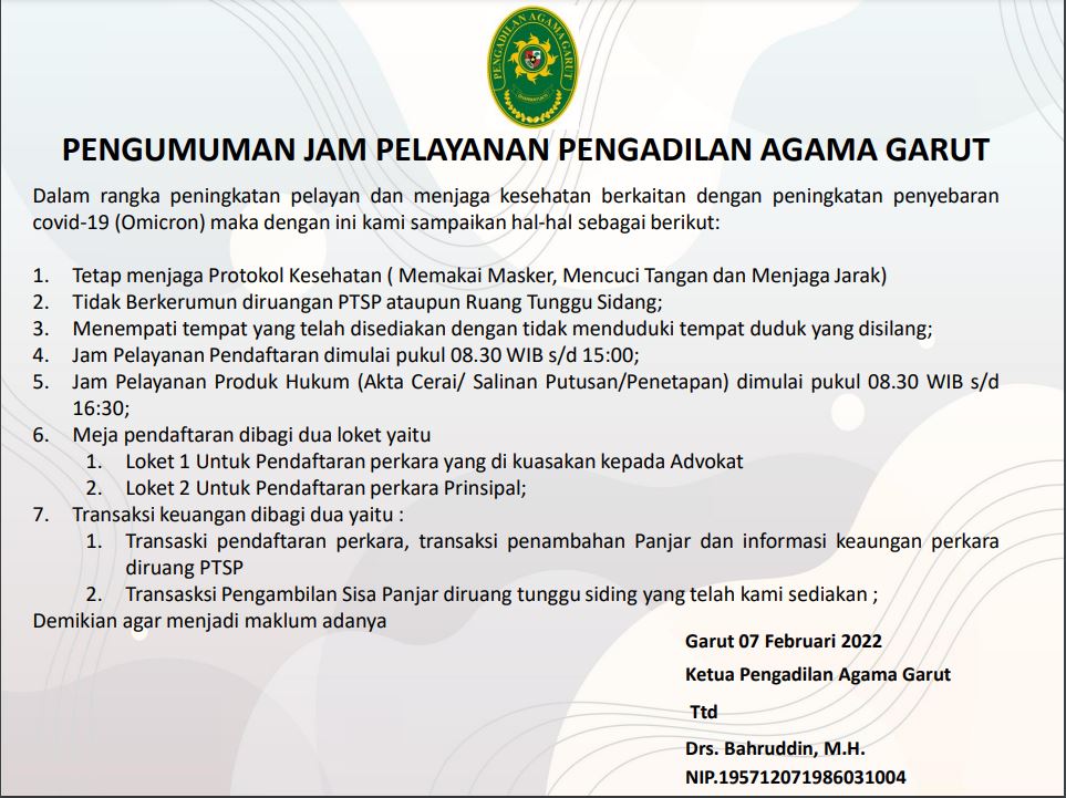 jam PELAYANAN